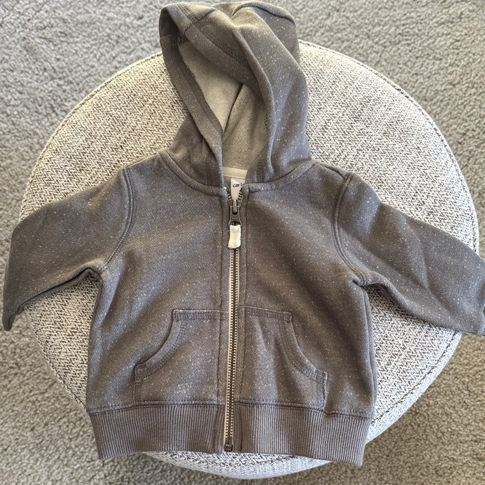 NWT Carter’s Speckled Gray Kids Hoodie